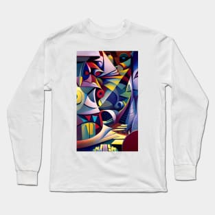 Cubist Lines Long Sleeve T-Shirt